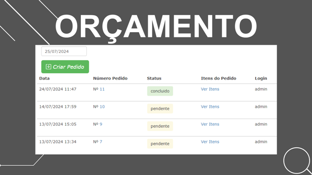 Sistema Orçamento Versão 2.0